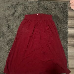 Elegant Burgundy Skirt